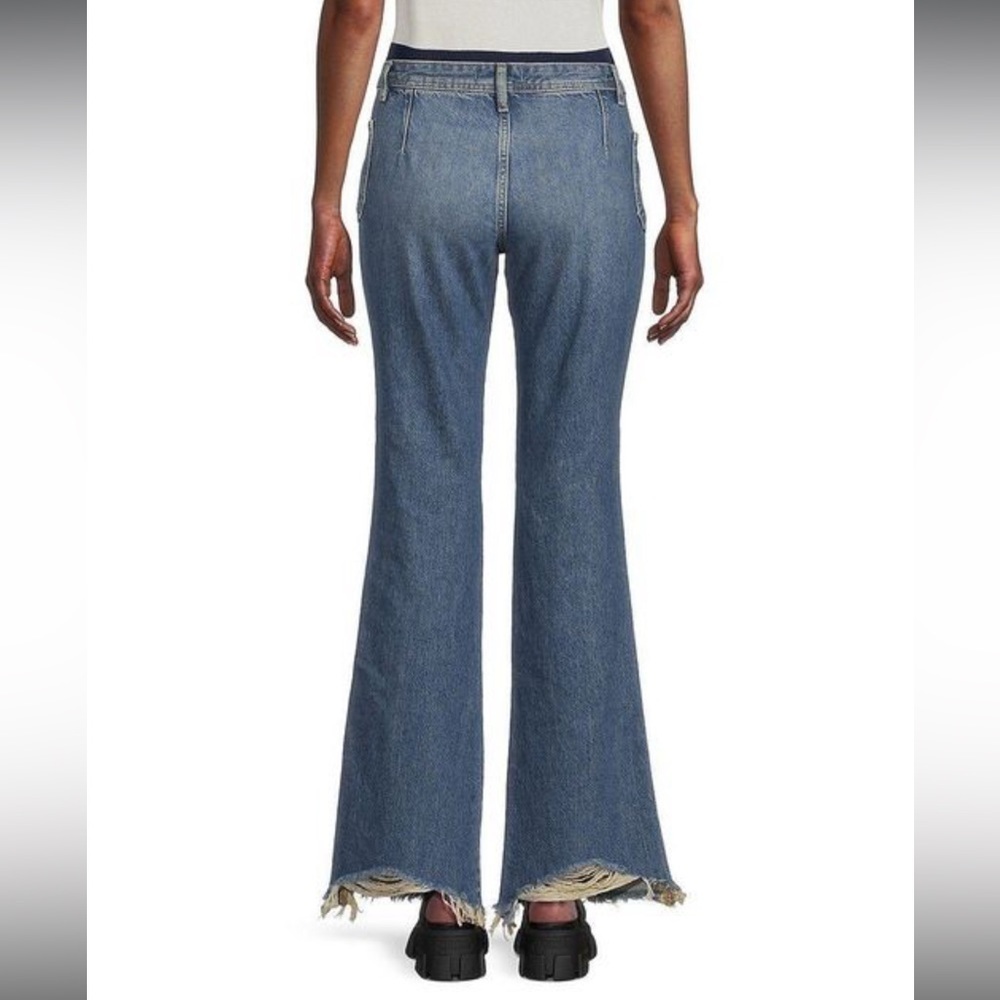 Free People IZZY Low Rise Flare raw ham jeans - Picture 5 of 6